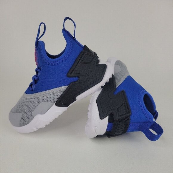 Nike Huarache Drift Toddler Shoes Infant Sneakers White Grey Blue - Picture 10 of 12
